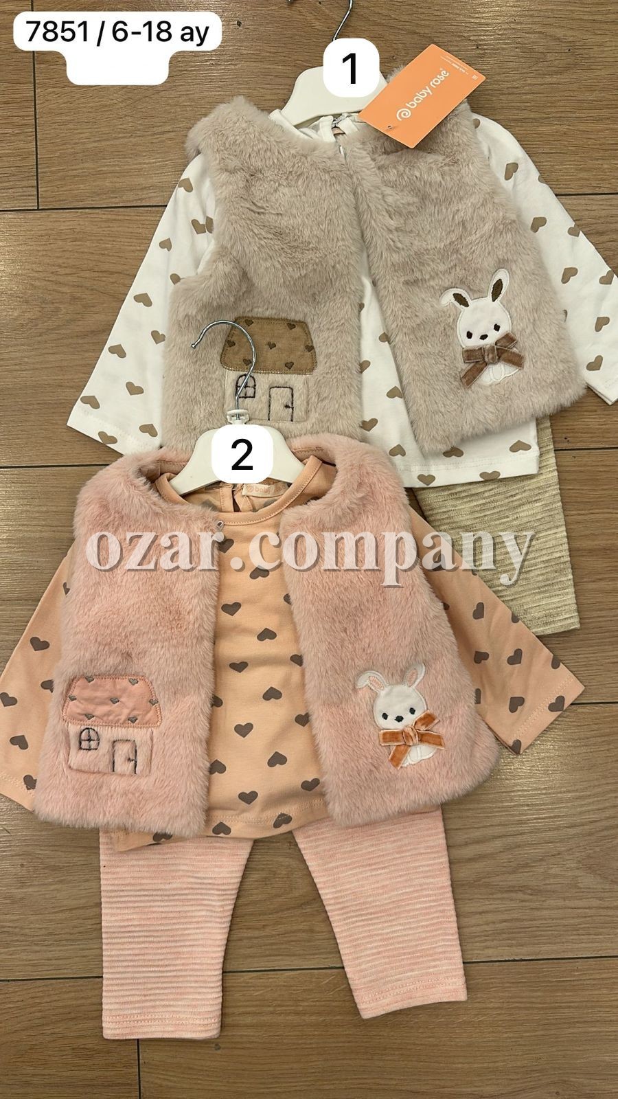 Костюм Тройка Для Девочки Baby Rose (6-9-12-18мес.)