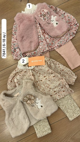 Костюм Тройка Для Девочки Baby Rose (6-9-12-18мес.)