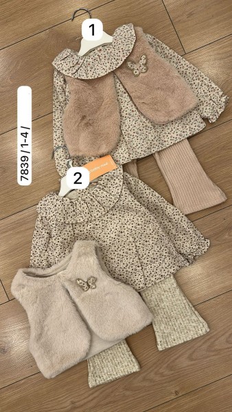 Костюм Тройка Для Девочки Baby Rose (1-2-3-4лет) 