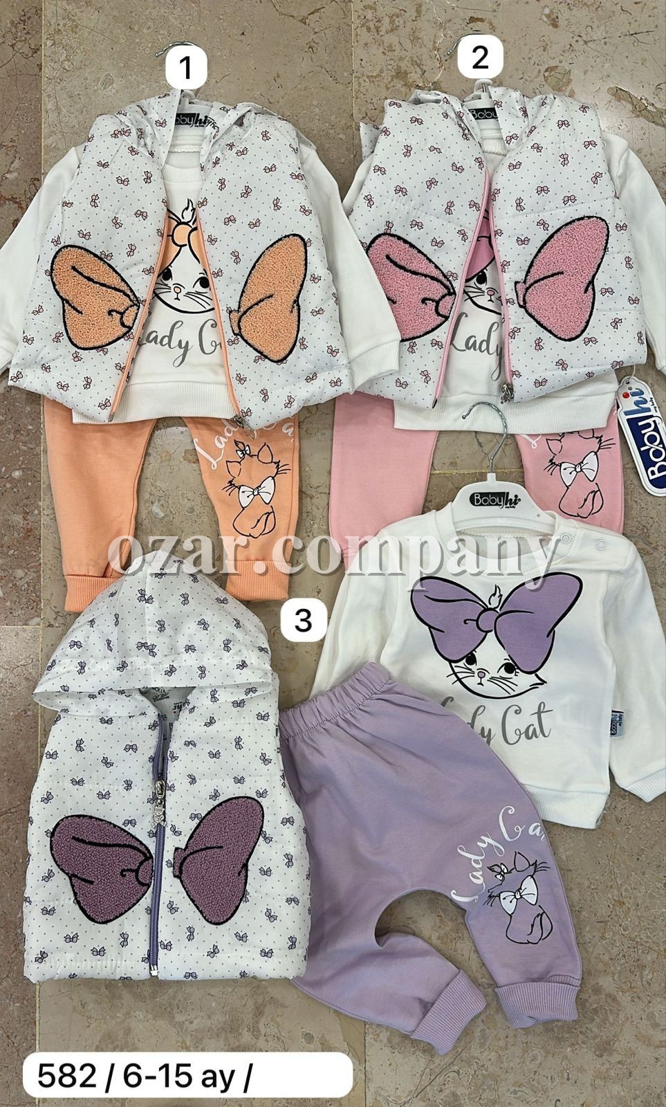 Костюм Тройка Для Девочки Babyhi (6-9-12-18мес.)