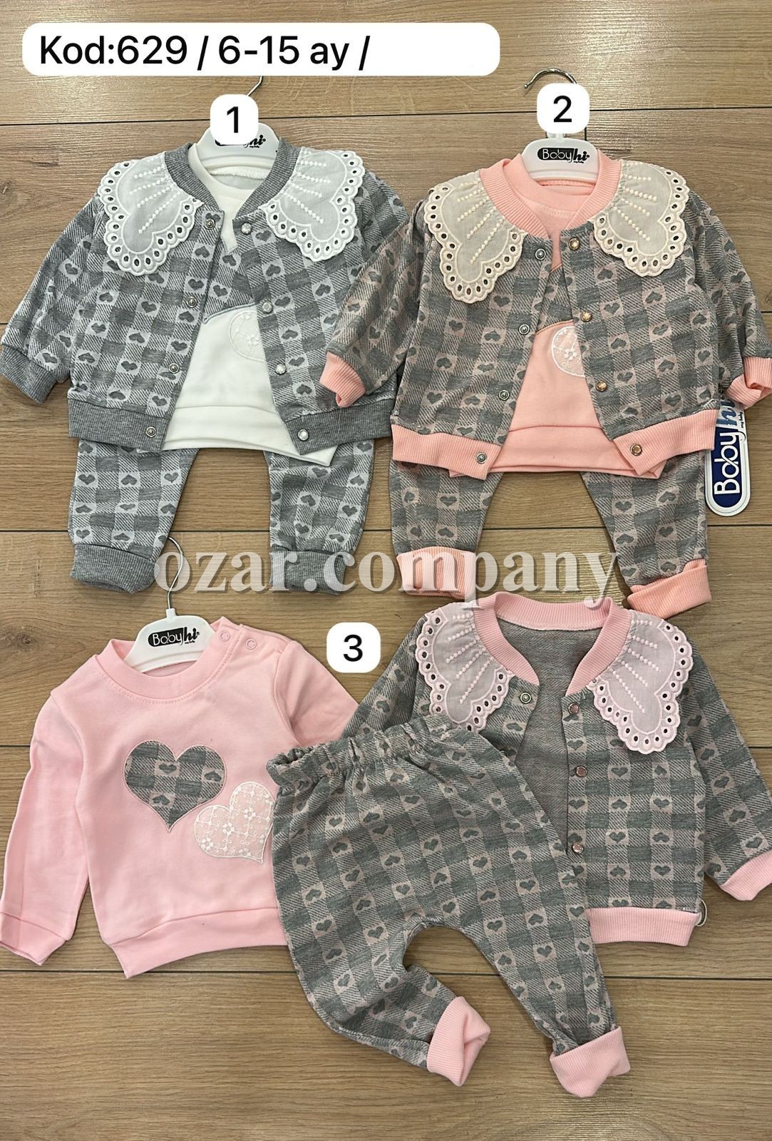 Костюм Тройка Для Девочки Babyhi (6-9-12-18мес.)