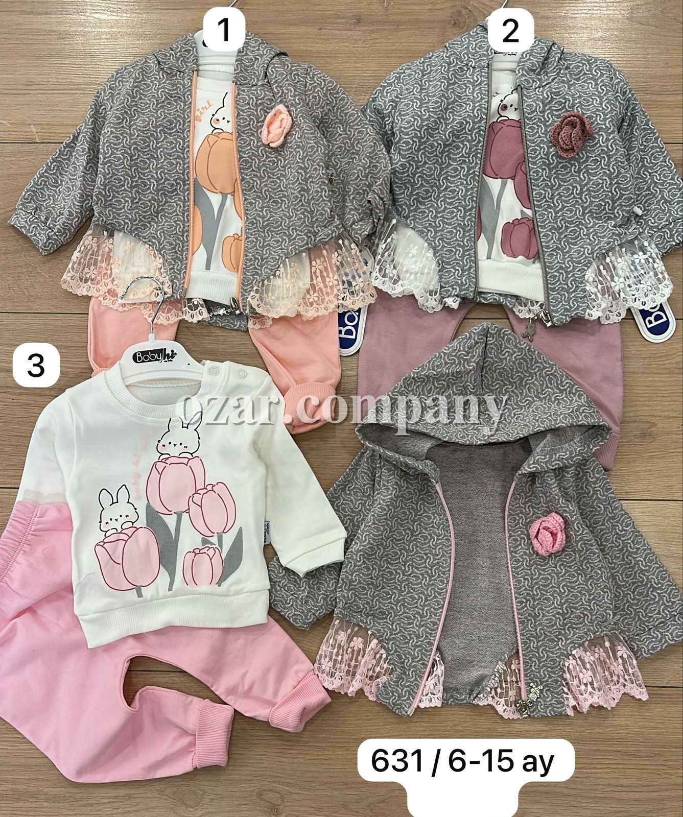Костюм Тройка Для Девочки Babyhi (6-9-12-18мес.)
