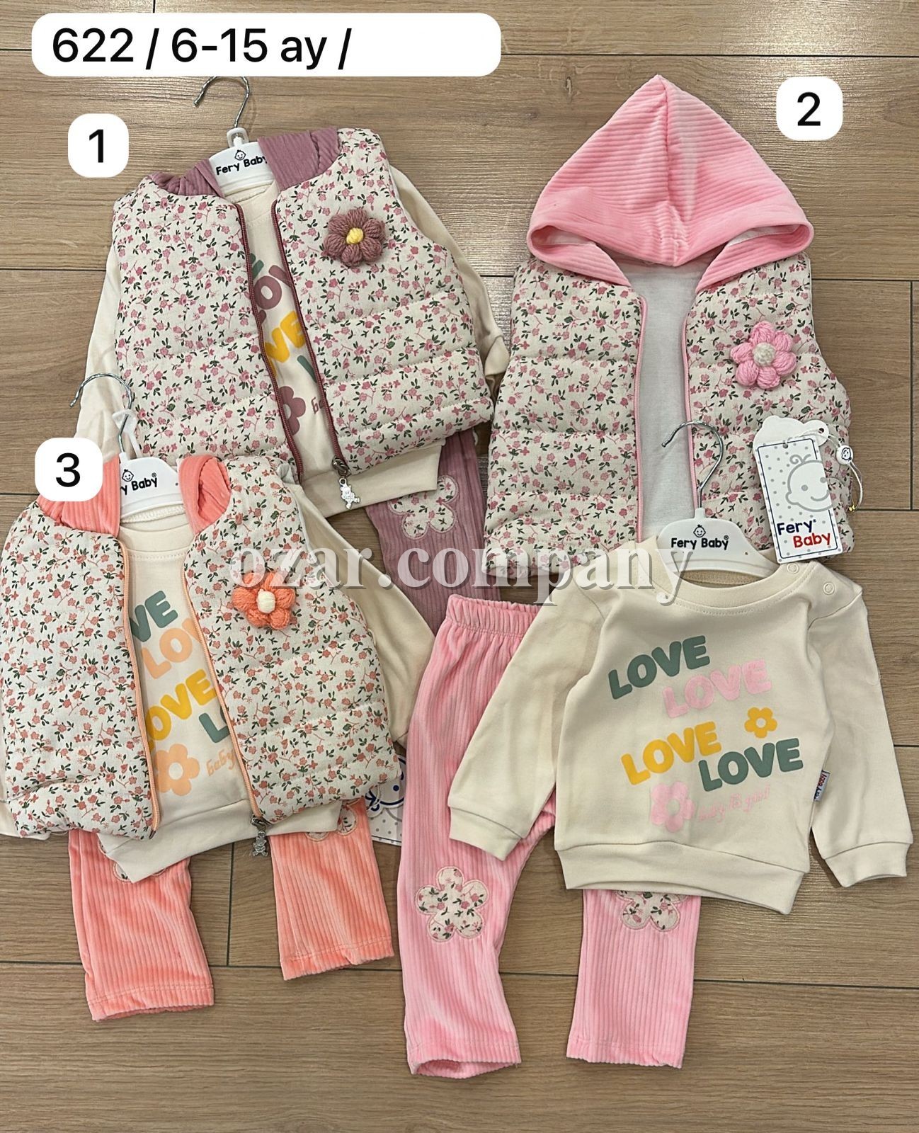 Костюм Тройка Для Девочки Fary Baby (6-9-12-18мес.)