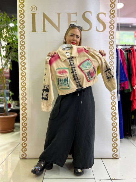 Женский Джинсовый Жакет Iness (Большие размеры)