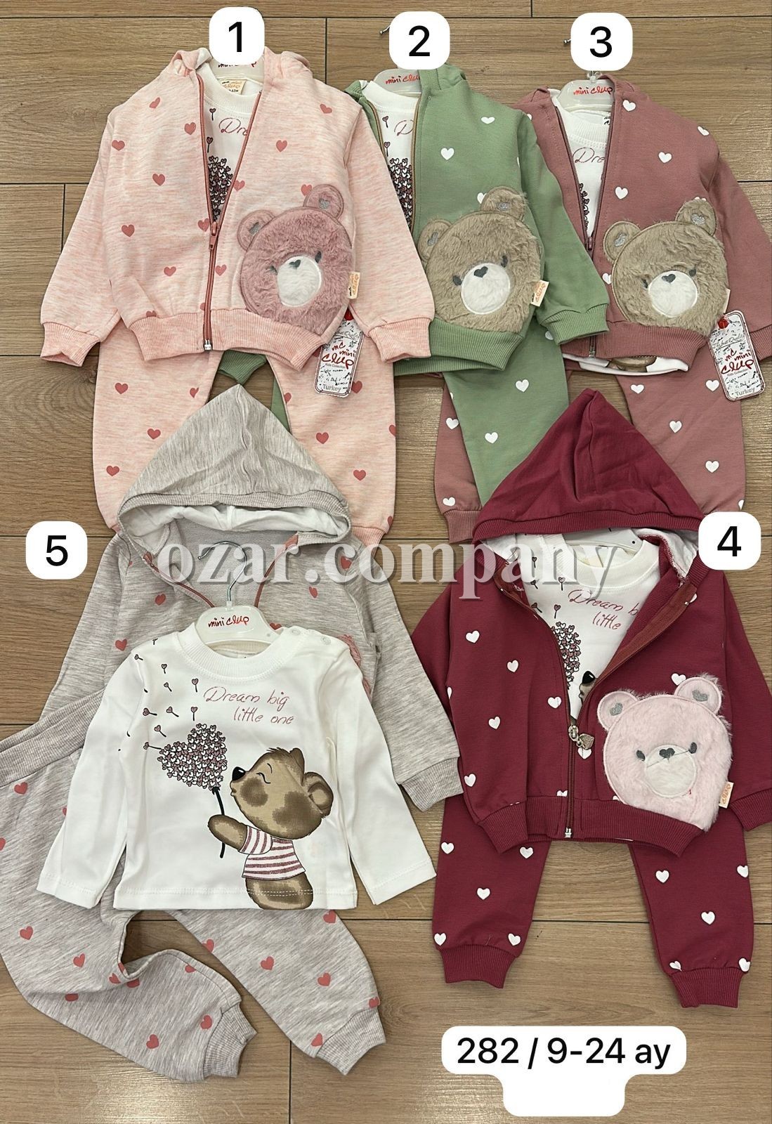 Костюм Тройка Для Девочки Mini Clup (9-12-18-24мес.)