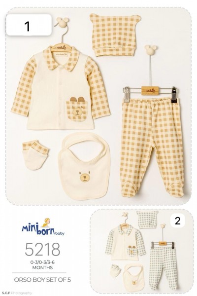 Комплект Для Новорождённых Mini Born (0-3/0-3/3-6мес.)