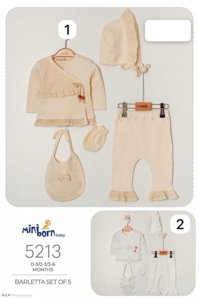 Комплект Для Девочки Mini Born (0-3/0-3/3-6мес.)