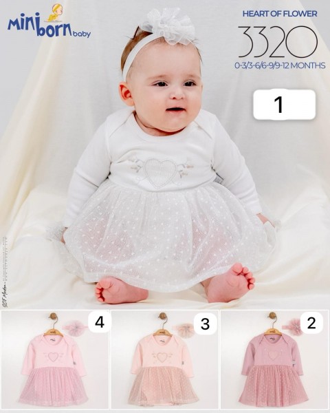 Бодик Для Девочки Mini Born (0-3/3-6/6-9/9-12мес.)