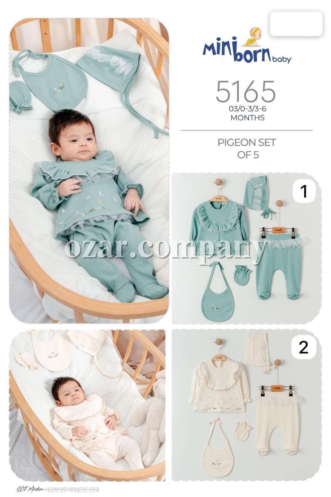 Комплект Для Девочки Mini Born (0-3/0-3/3-6мес.)