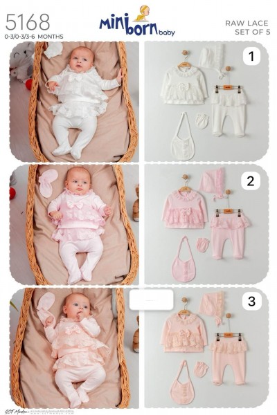 Комплект Для Девочки Mini Born (0-3/0-3/3-6мес.)