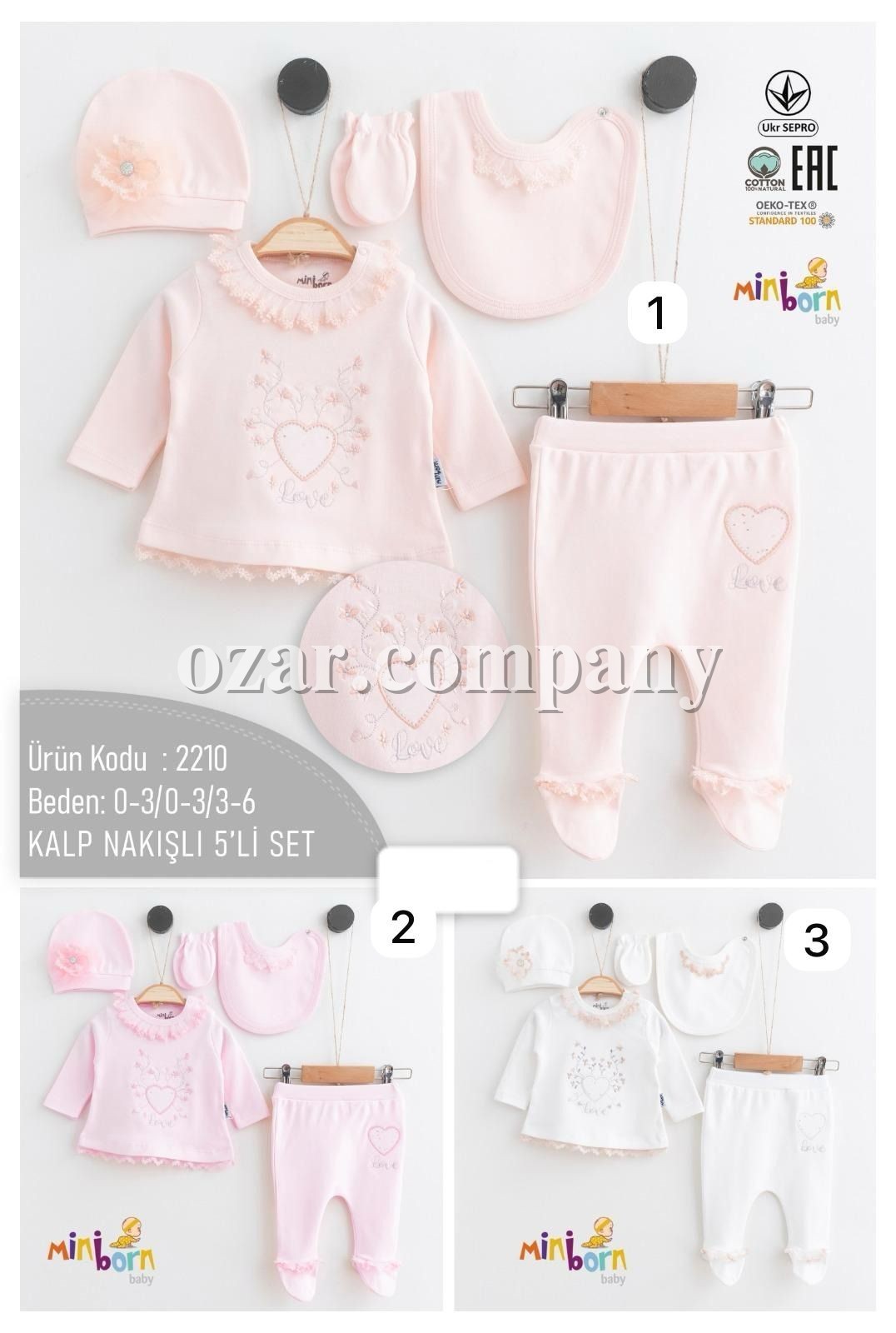 Комплект Для Девочки Mini Born (0-3/0-3/3-6мес.)