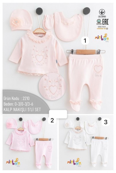 Комплект Для Девочки Mini Born (0-3/0-3/3-6мес.)