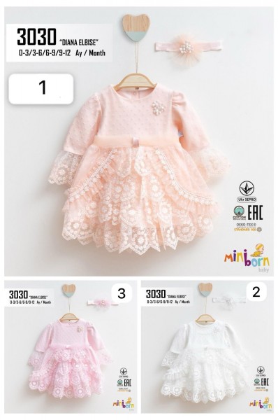 Платье Для Девочки Mini Born (0-3/3-6/6-9/9-12мес.)