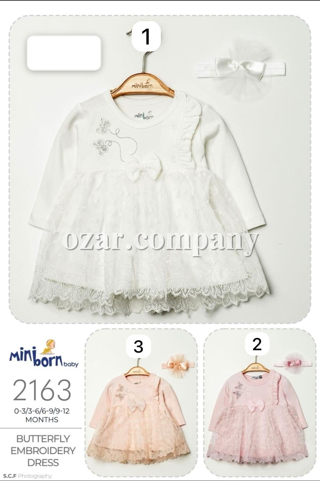 Платье Для Девочки Mini Born (0-3/3-6/6-9/9-12мес.)