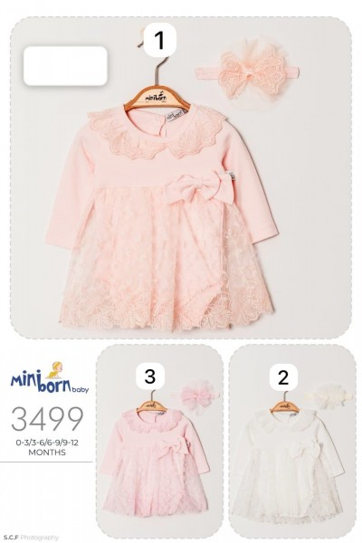 Платье Для Девочки Mini Born (0-3/3-6/6-9/9-12мес.)