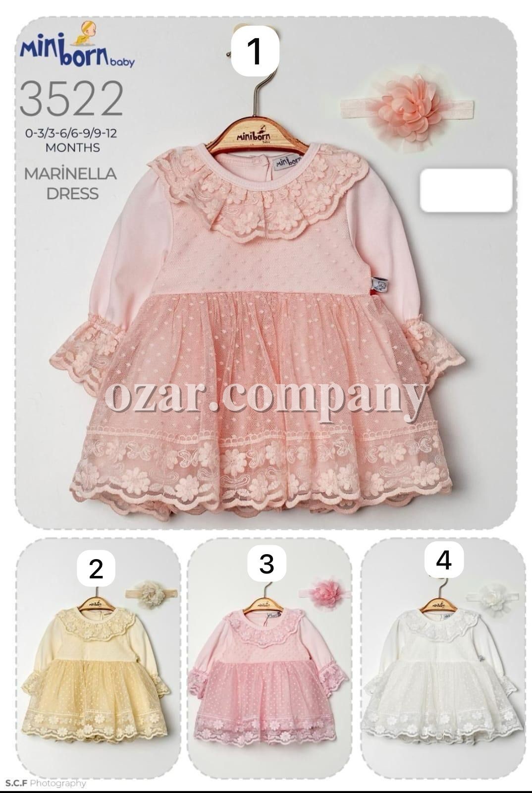 Платье Для Девочки Mini Born (0-3/3-6/6-9/9-12мес.)
