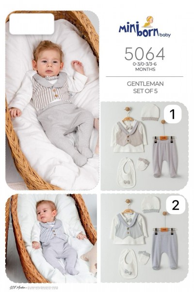Комплект Для Мальчика Mini Born (0-3/0-3/3-6мес.)