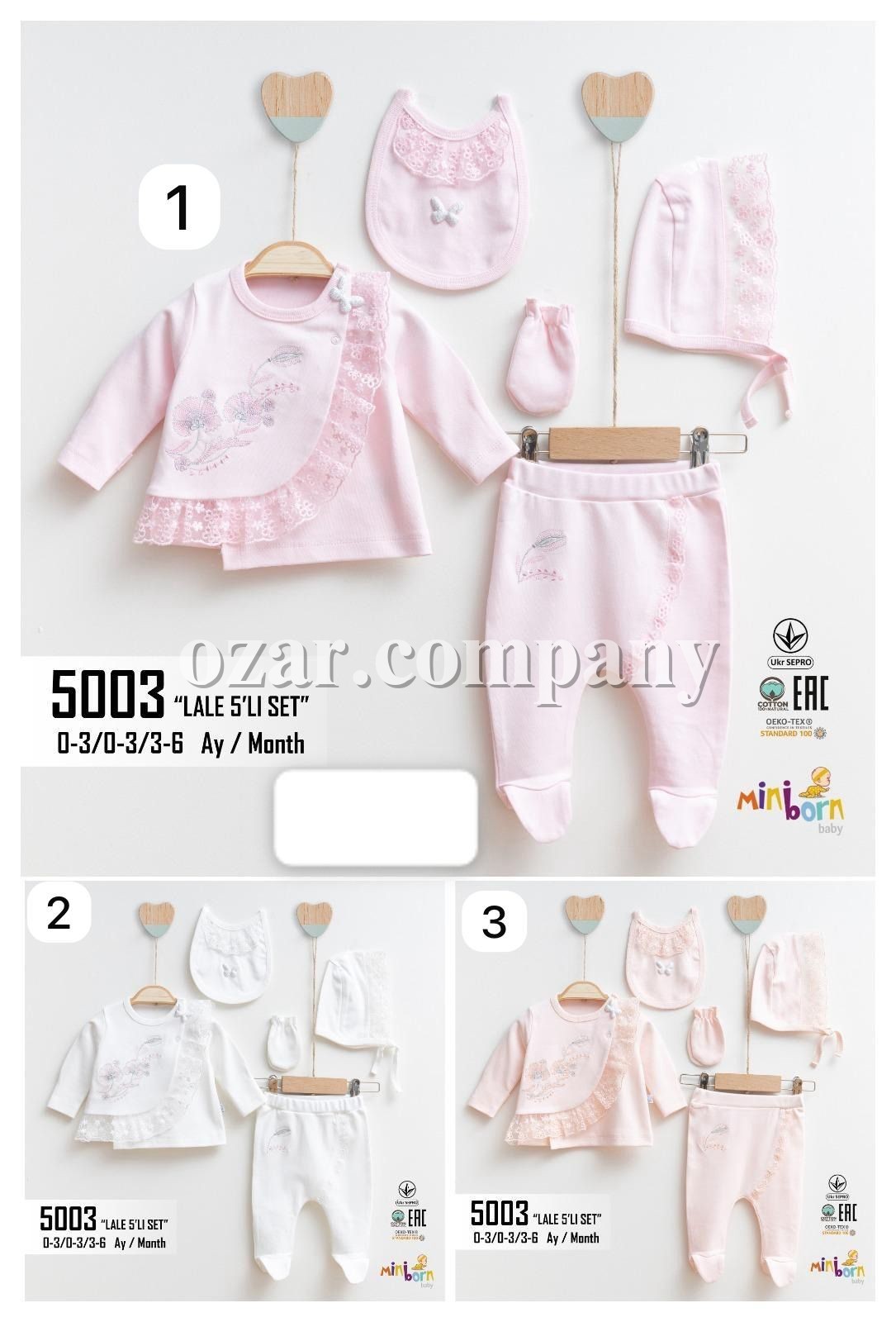 Комплект Для Девочки Mini Born (0-3/0-3/3-6мес.)