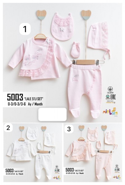 Комплект Для Девочки Mini Born (0-3/0-3/3-6мес.)