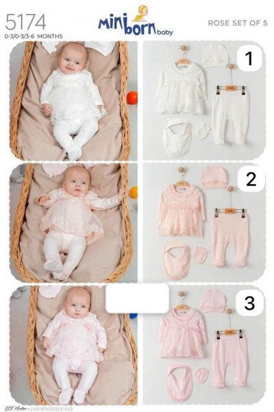 Комплект Для Девочки Mini Born (0-3/0-3/3-6мес.)