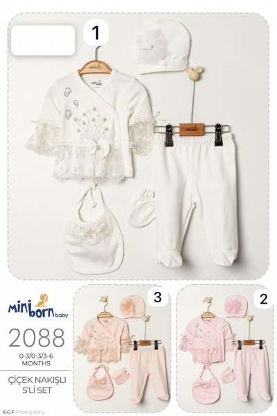 Комплект Для Девочки Mini Born (0-3/0-3/3-6мес.)