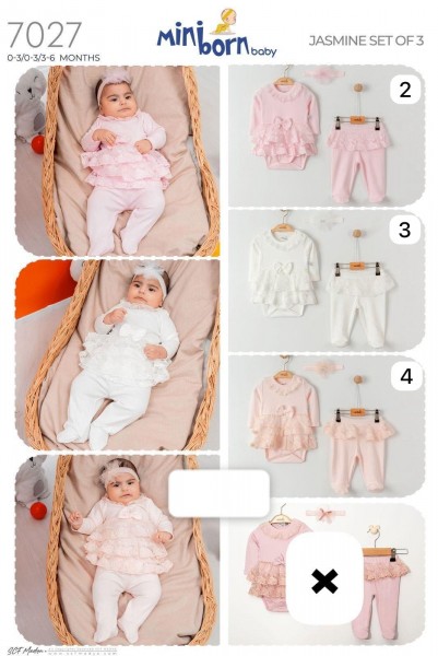 Комплект Для Девочки Mini Born (0-3/0-3/3-6мес.)