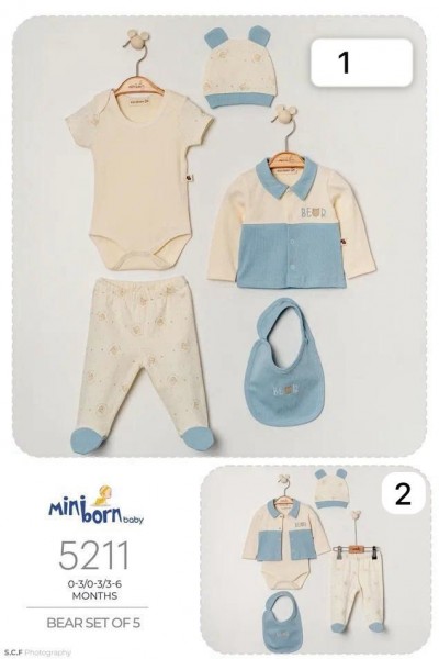 Комплект Для Мальчика Mini Born (0-3/0-3/3-6мес.)