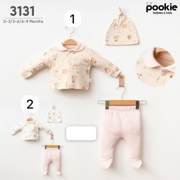 Комплект Для Девочки Pookie (0-3/3-6/6-9мес.)