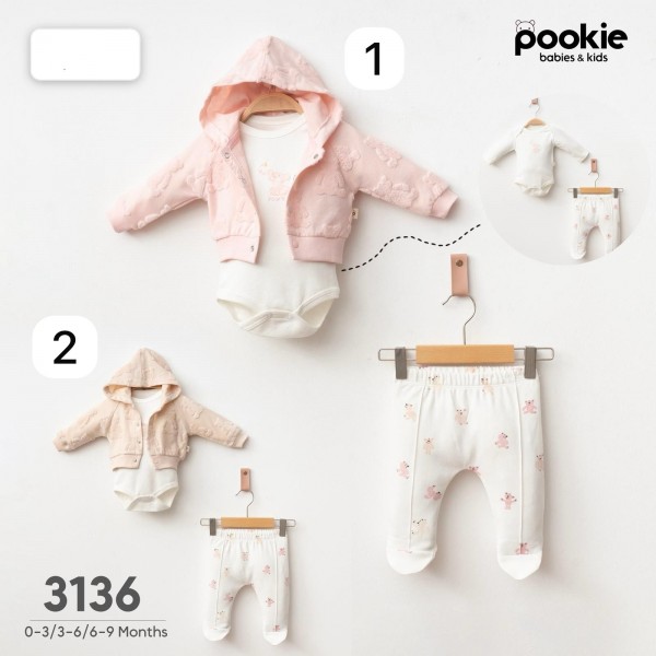 Комплект Для Девочки Pookie (0-3/3-6/6-9мес.)
