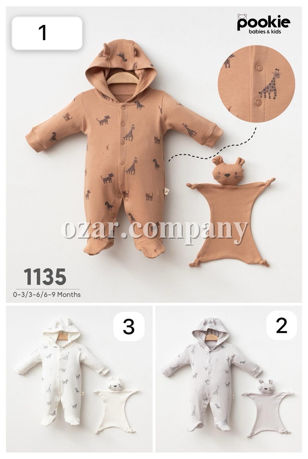 Человечек Для Новорождённых Pookie (0-3/3-6/6-9мес.)