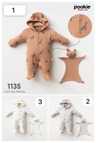 Человечек Для Новорождённых Pookie (0-3/3-6/6-9мес.)