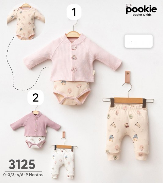Комплект Для Девочки Pookie (0-3/3-6/6-9мес.)