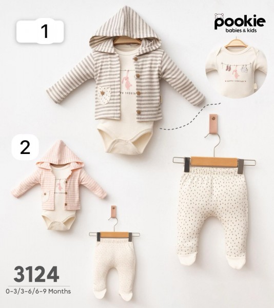 Комплект Для Девочки Pookie (0-3/3-6/6-9мес.)