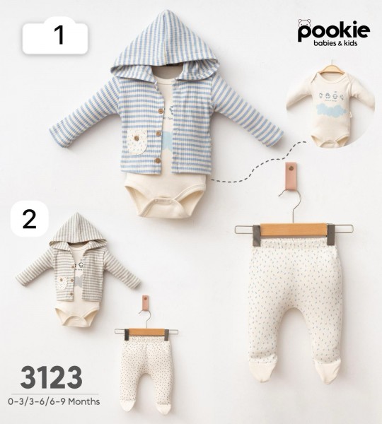 Комплект Для Мальчика Pookie (0-3/3-6/6-9мес.)