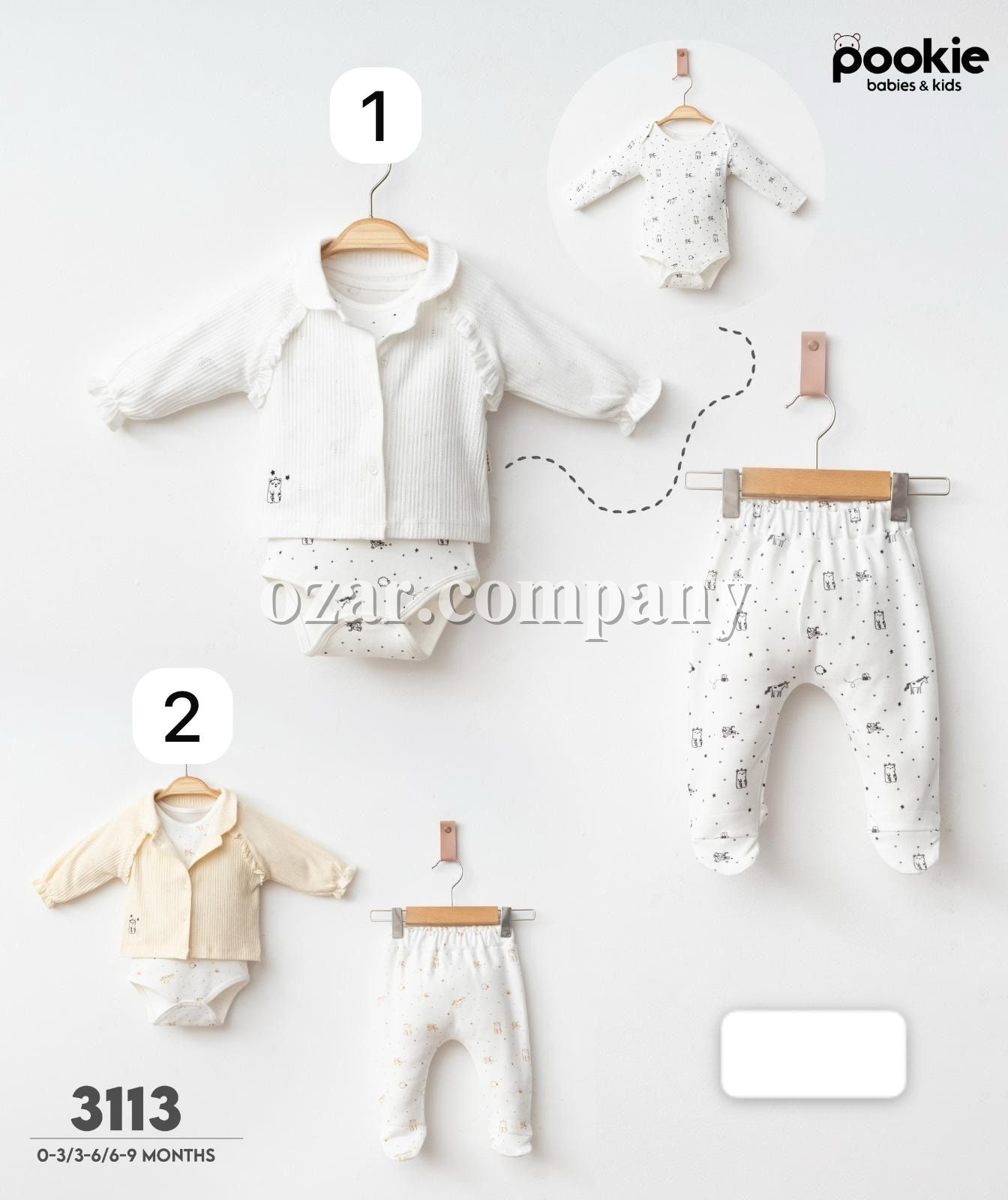 Комплект Для Девочки Pookie (0-3/3-6/6-9мес.)