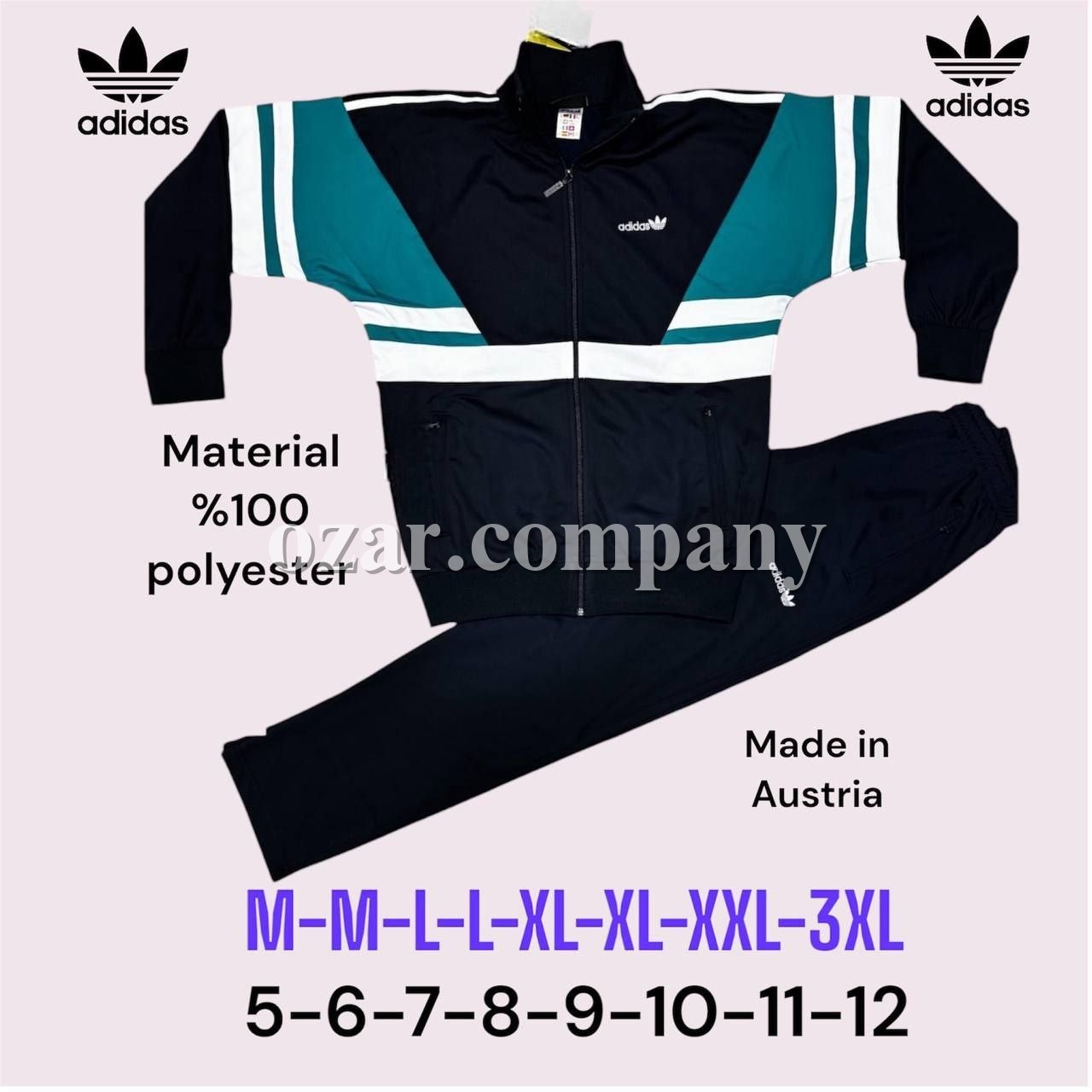 Мужской Спортивный Костюм Adidas