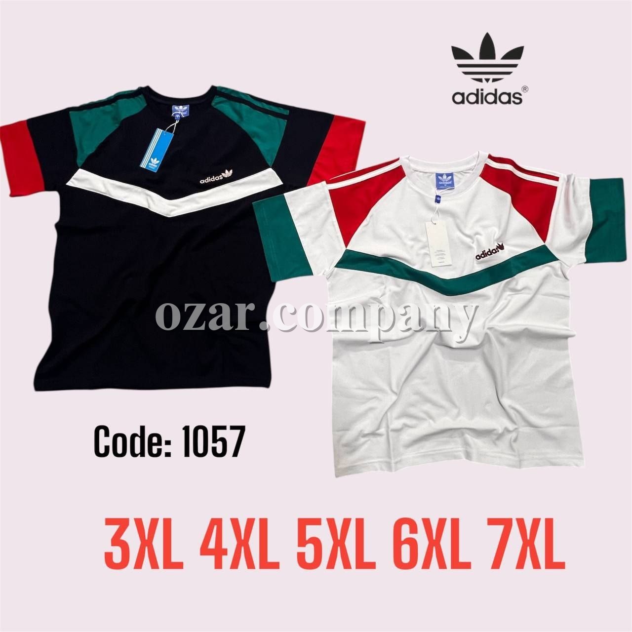 Мужсая Футболка Adidas (Большие размеры)