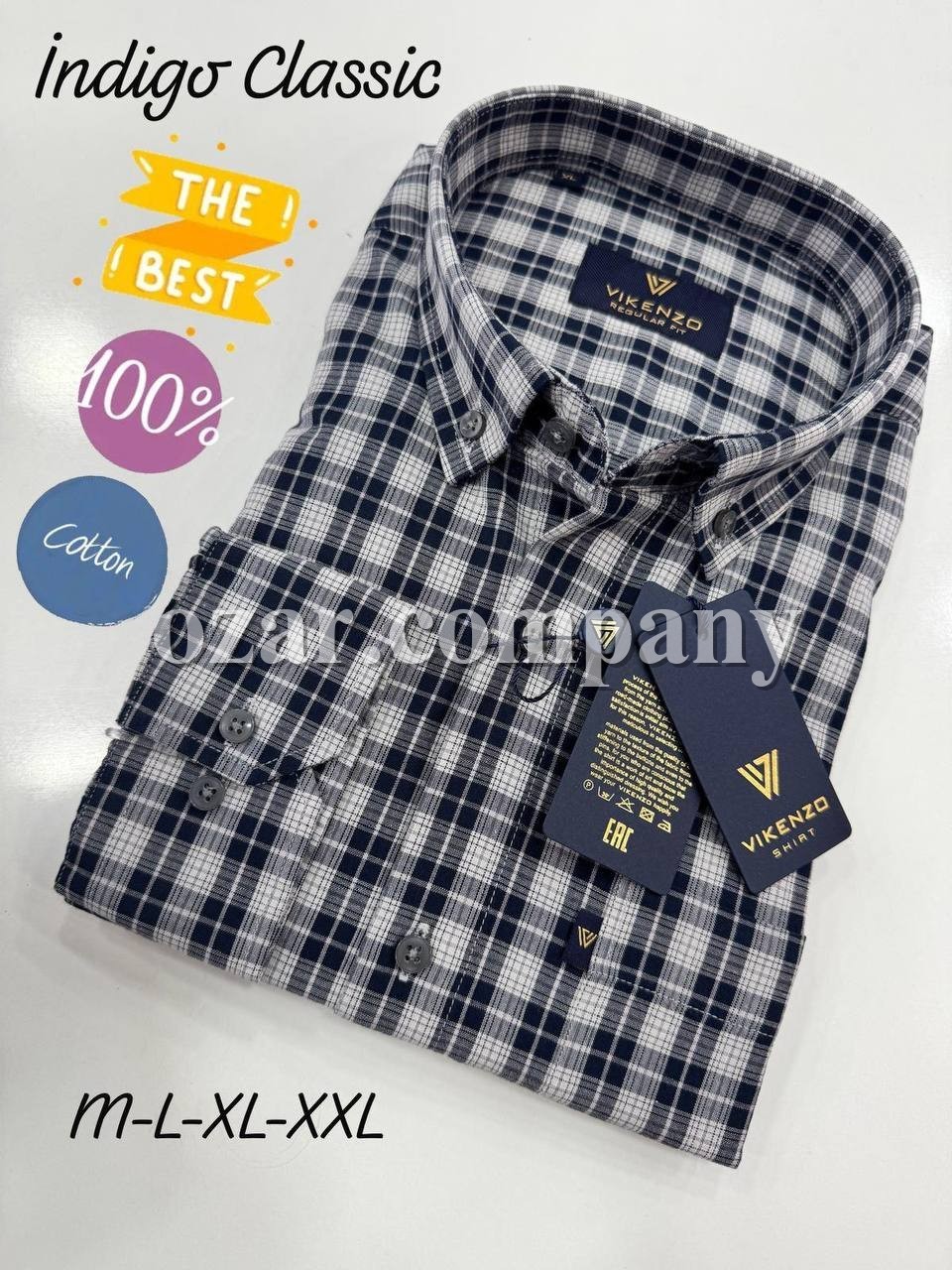 Мужская Рубашка Vikenzo