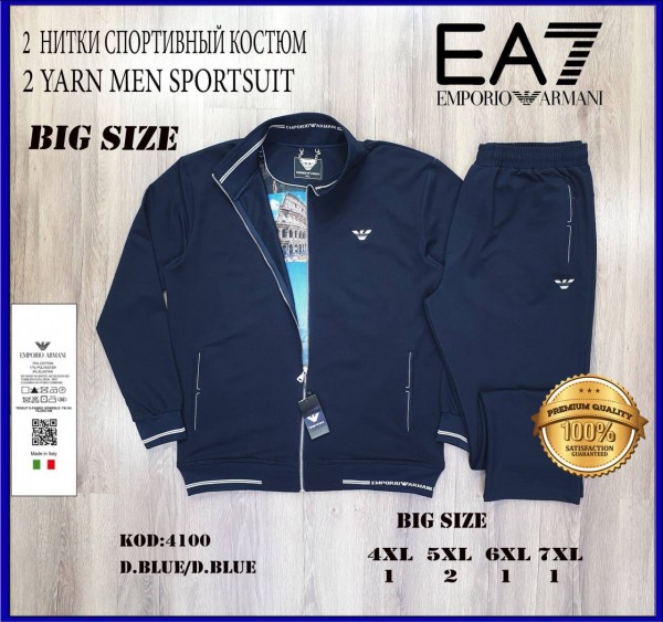 Мужской Спортивный Костюм Emporio Armani (Большие размеры)