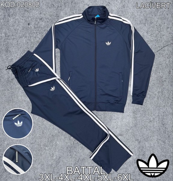Мужской Спортивный Костюм Adidas (Большие размеры)