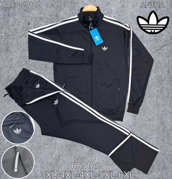 Мужской Спортивный Костюм Adidas (Большие размеры)