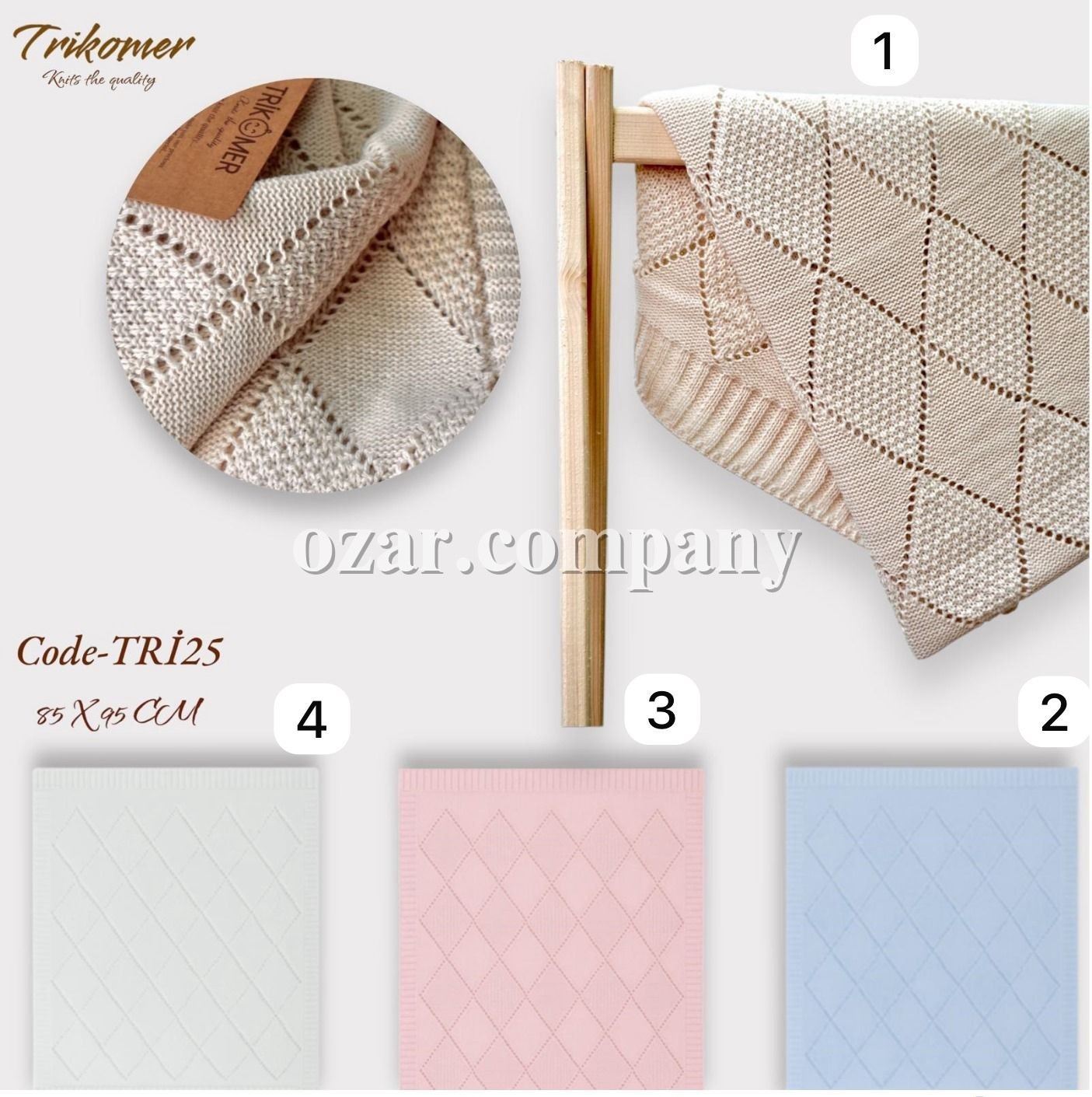 Плед Для Новорождённых Trikomer (85*95см)