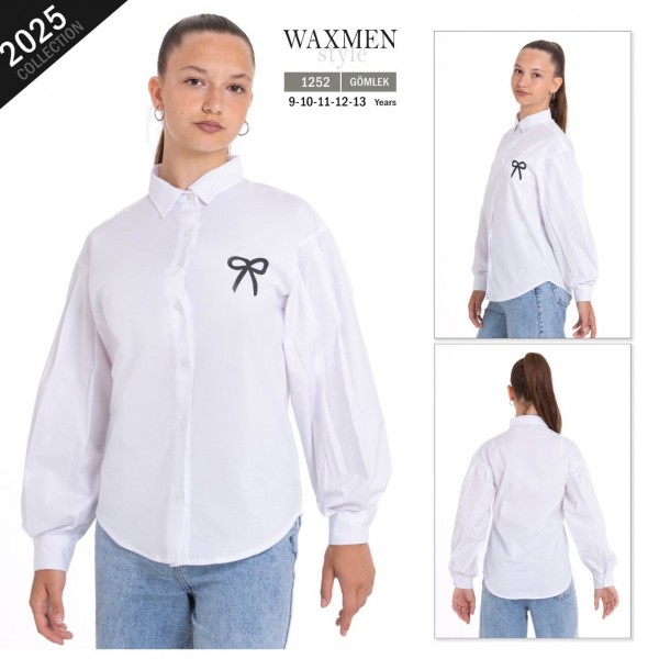 Школьная Рубашка Для Девочки Waxmen (9-10-11-12-13лет) 