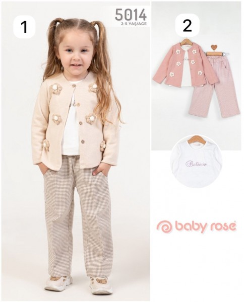 Костюм Тройка Для Девочки Baby Rose (2-3-4-5лет)