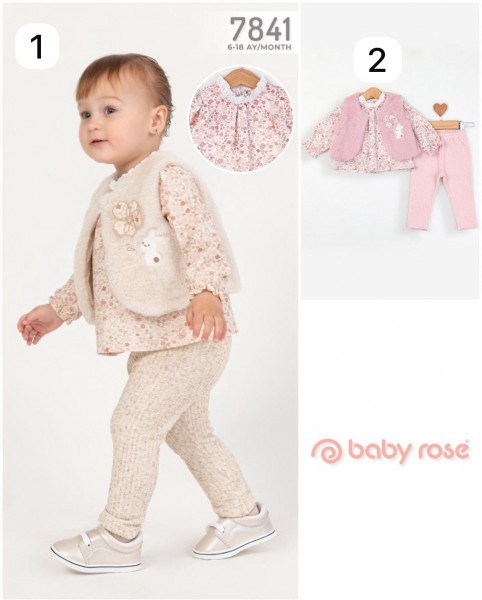 Костюм Тройка Для Девочки Baby Rose (6-9-12-18мес.)