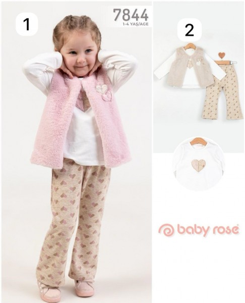 Костюм Тройка Для Девочки Baby Rose (1-2-3-4лет) 