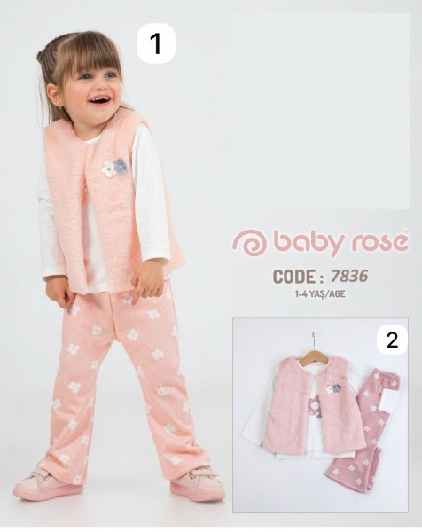 Костюм Тройка Для Девочки Baby Rose (1-2-3-4лет) 