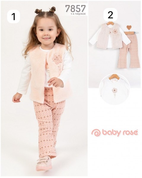 Костюм Тройка Для Девочки Baby Rose (1-2-3-4лет) 