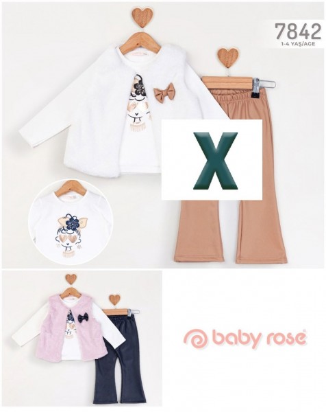 Костюм Тройка Для Девочки Baby Rose (1-2-3-4лет) 