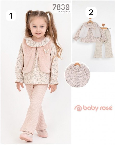 Костюм Тройка Для Девочки Baby Rose (1-2-3-4лет) 
